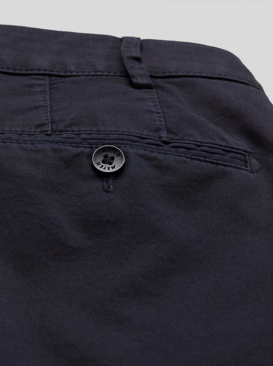 Meyer Chinos/Trousers Meyer - Bonn Navy Cotton Chino