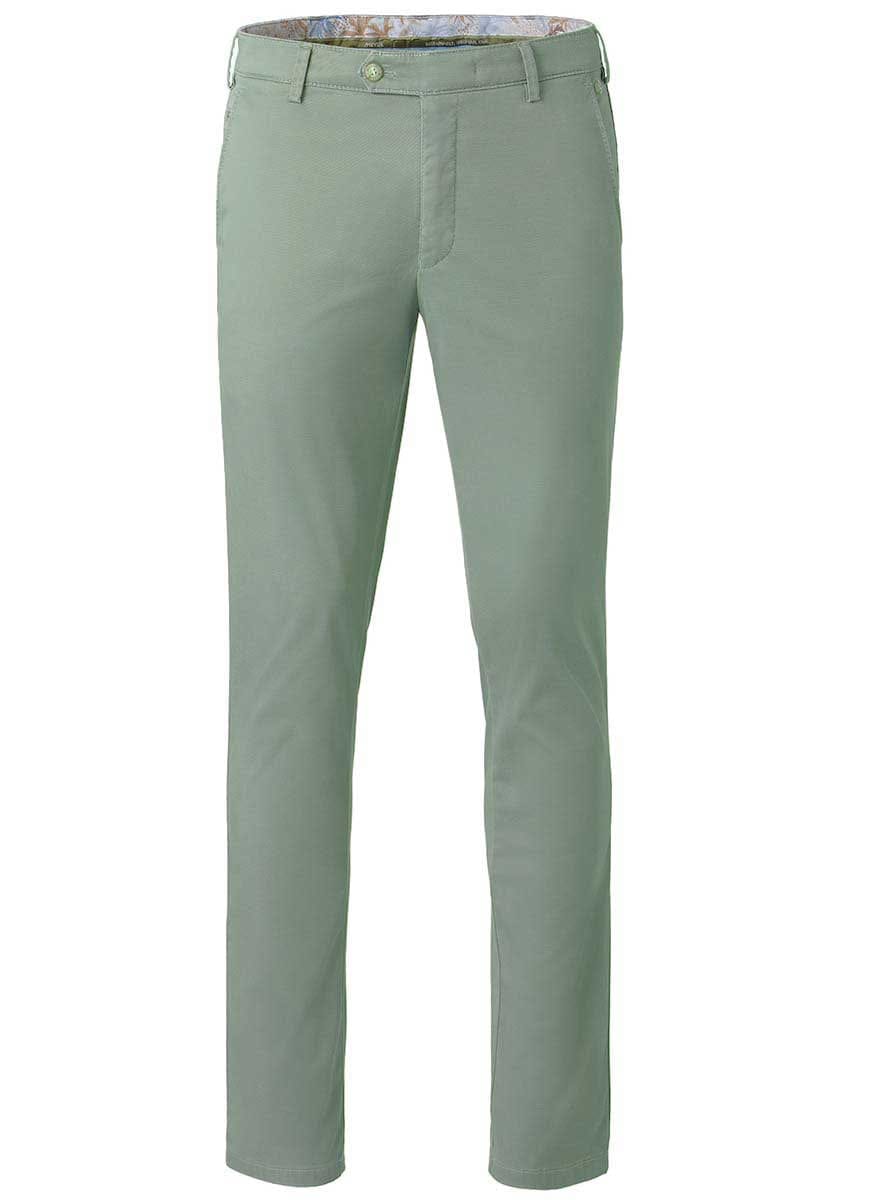 Meyer Chinos/Trousers Meyer - Bonn Sage Cotton Chino