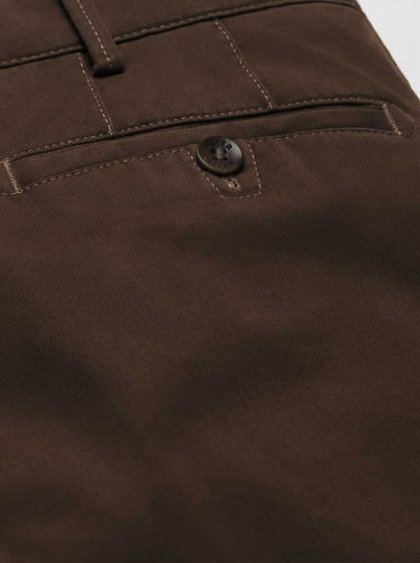 Meyer Chinos/Trousers Meyer - Brown Roma Cotton Chino