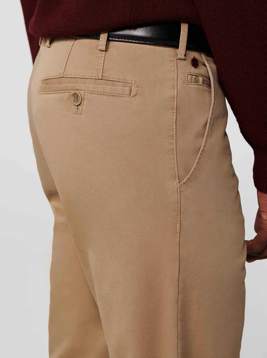 Meyer Chinos/Trousers Meyer - Rio Camel Cotton Chino