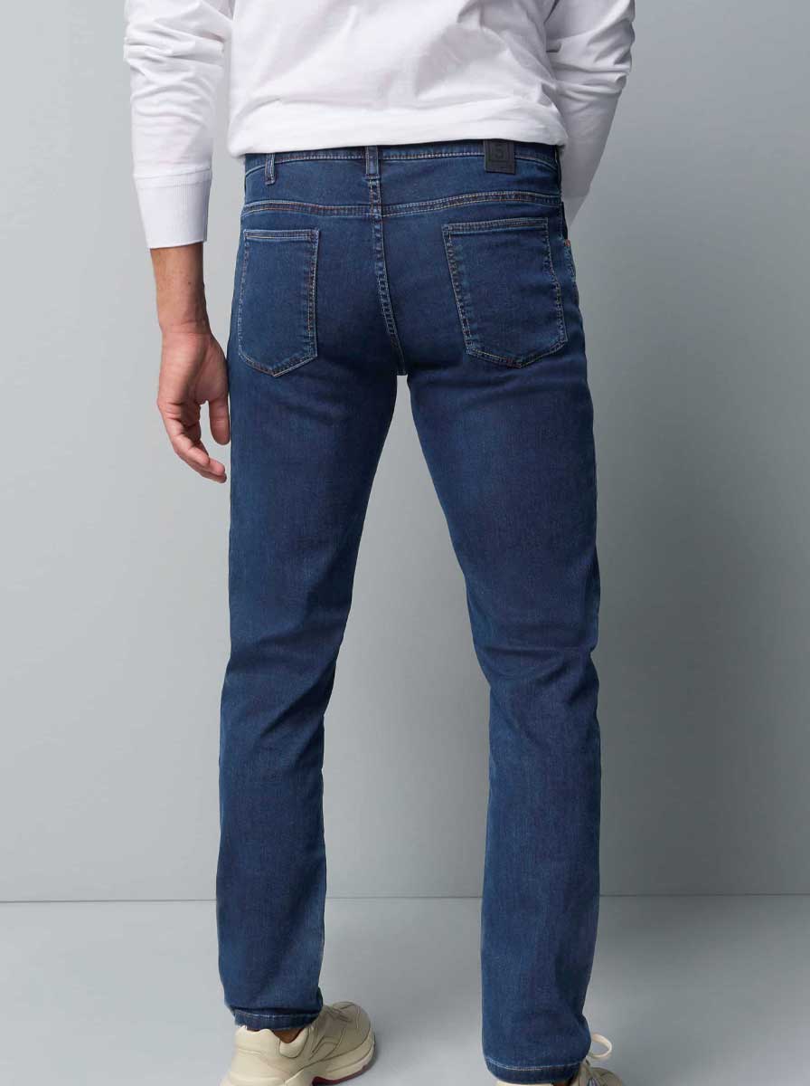 Meyer Jeans M5 - Dark Denim Jean with Contrast Stitching