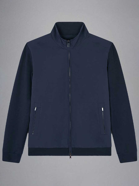 Paul & Shark Coats Paul & Shark - Re 4x4 Stretch Navy Full Zip Hybrid Jacket