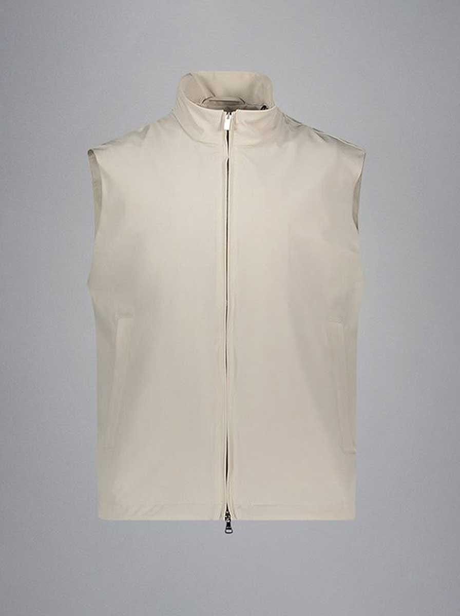 Paul & Shark Coats Paul & Shark - Typhoon Re-4X4 Stretch Stone Gilet