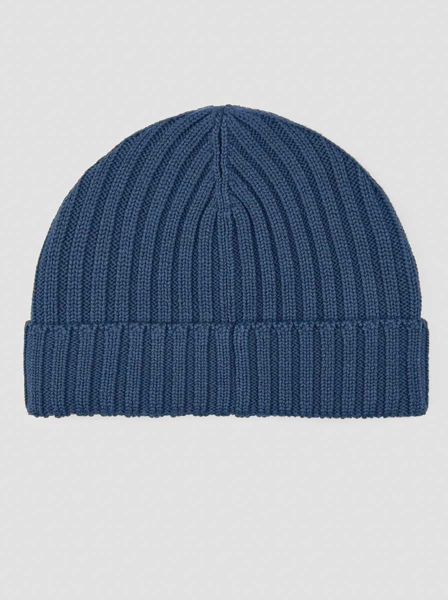 Paul & Shark Headwear Paul & Shark - Airforce Blue Wool Beanie