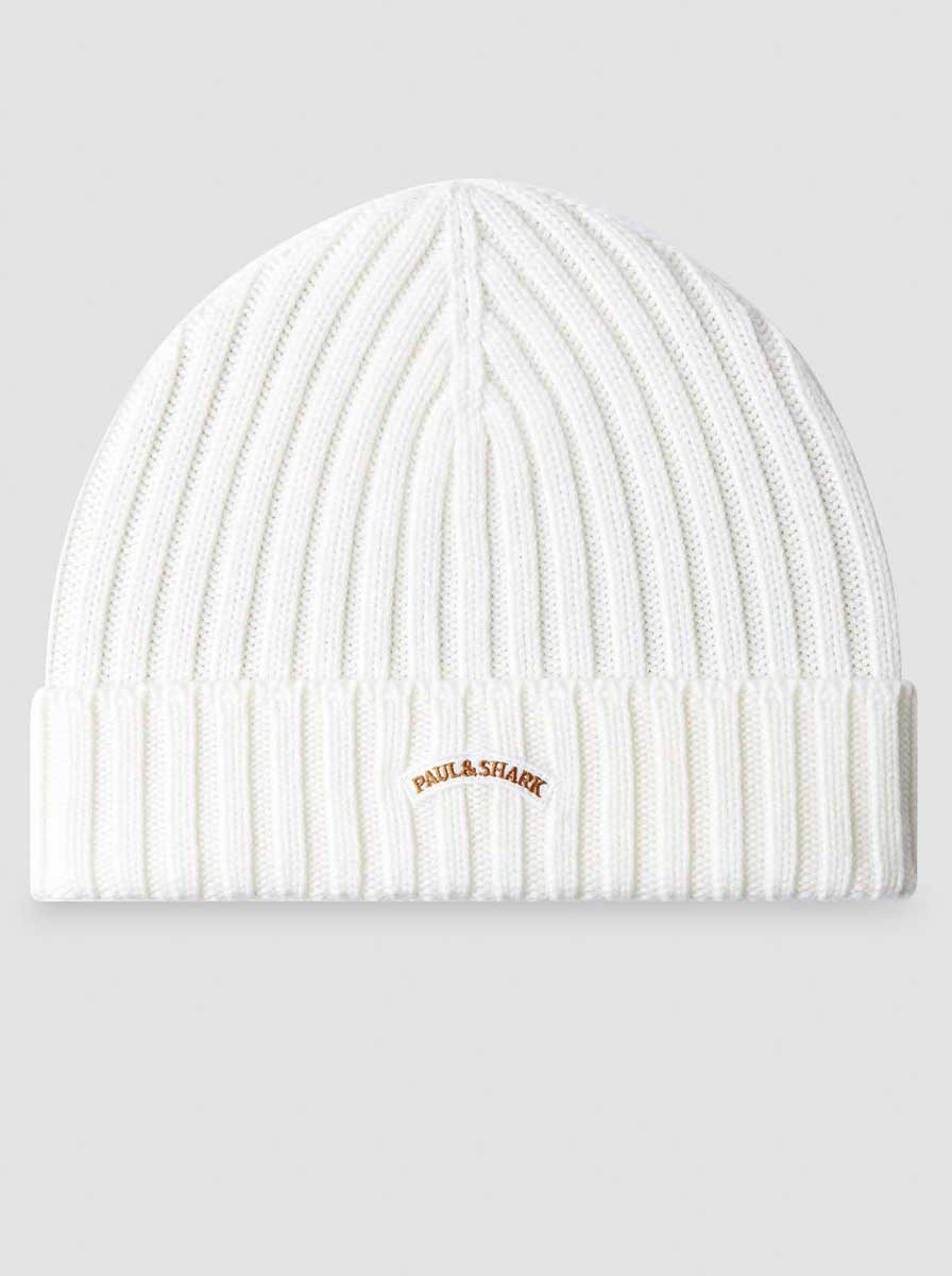 Paul & Shark Headwear Paul & Shark - Beige Wool Beanie