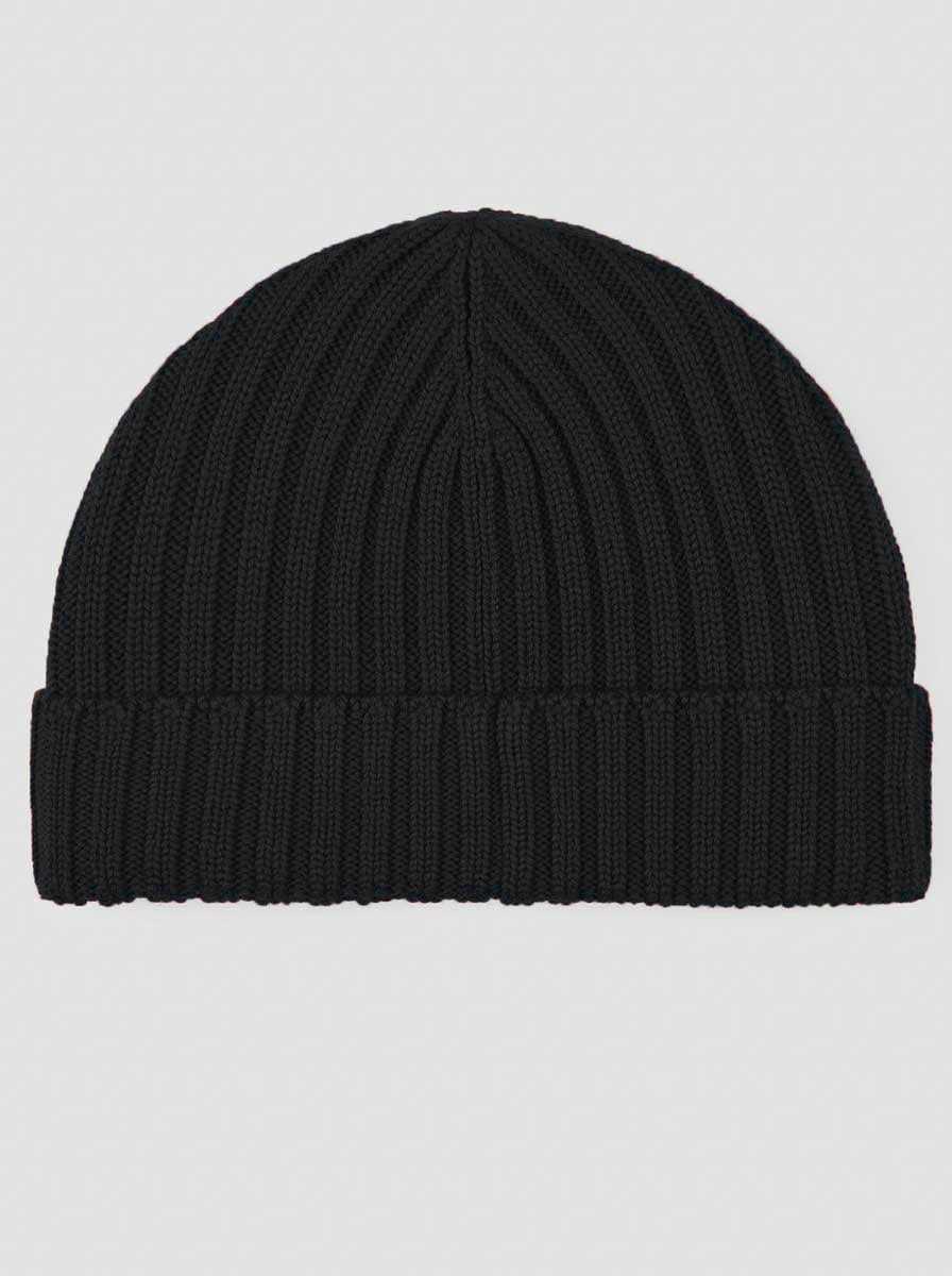 Paul & Shark Headwear Paul & Shark - Black Wool Beanie