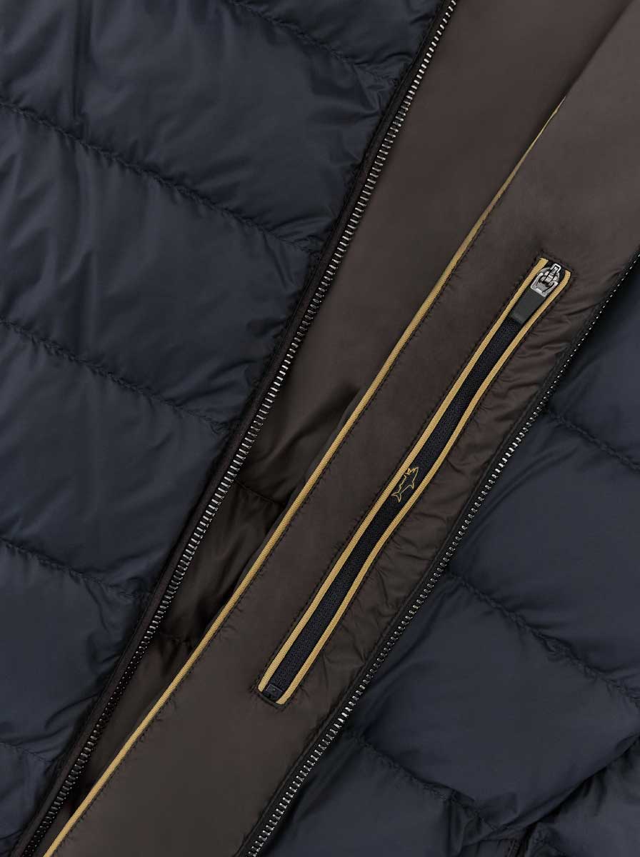 Paul & Shark Hybrid Paul & Shark - Ultralight Down Navy Hybrid with removable wool sleeves