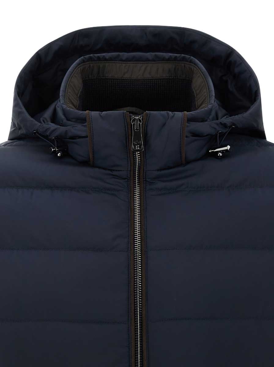 Paul & Shark Hybrid Paul & Shark - Ultralight Down Navy Hybrid with removable wool sleeves