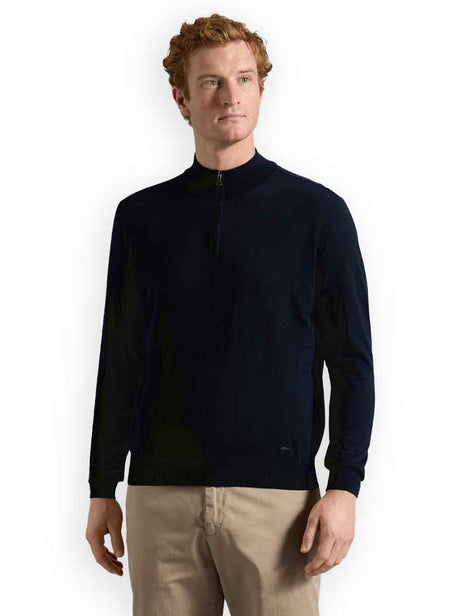 Paul & Shark Knitwear & Jumpers Paul & Shark - Extrafine Merino Wool Half Zip Jumper