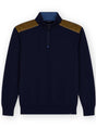 Paul & Shark Knitwear & Jumpers Paul & Shark - Knitwear - Quater Zip Jumper w/ Cord Trim