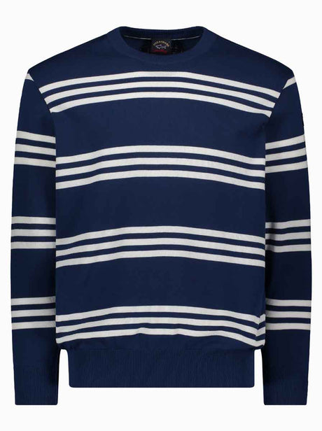 Paul & Shark Knitwear & Jumpers Paul & Shark - Multi Stripe Crew Neck Jumper