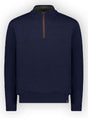 Paul & Shark Knitwear & Jumpers Paul & Shark - Wool half zip sweater w/ Alcantara® details 223