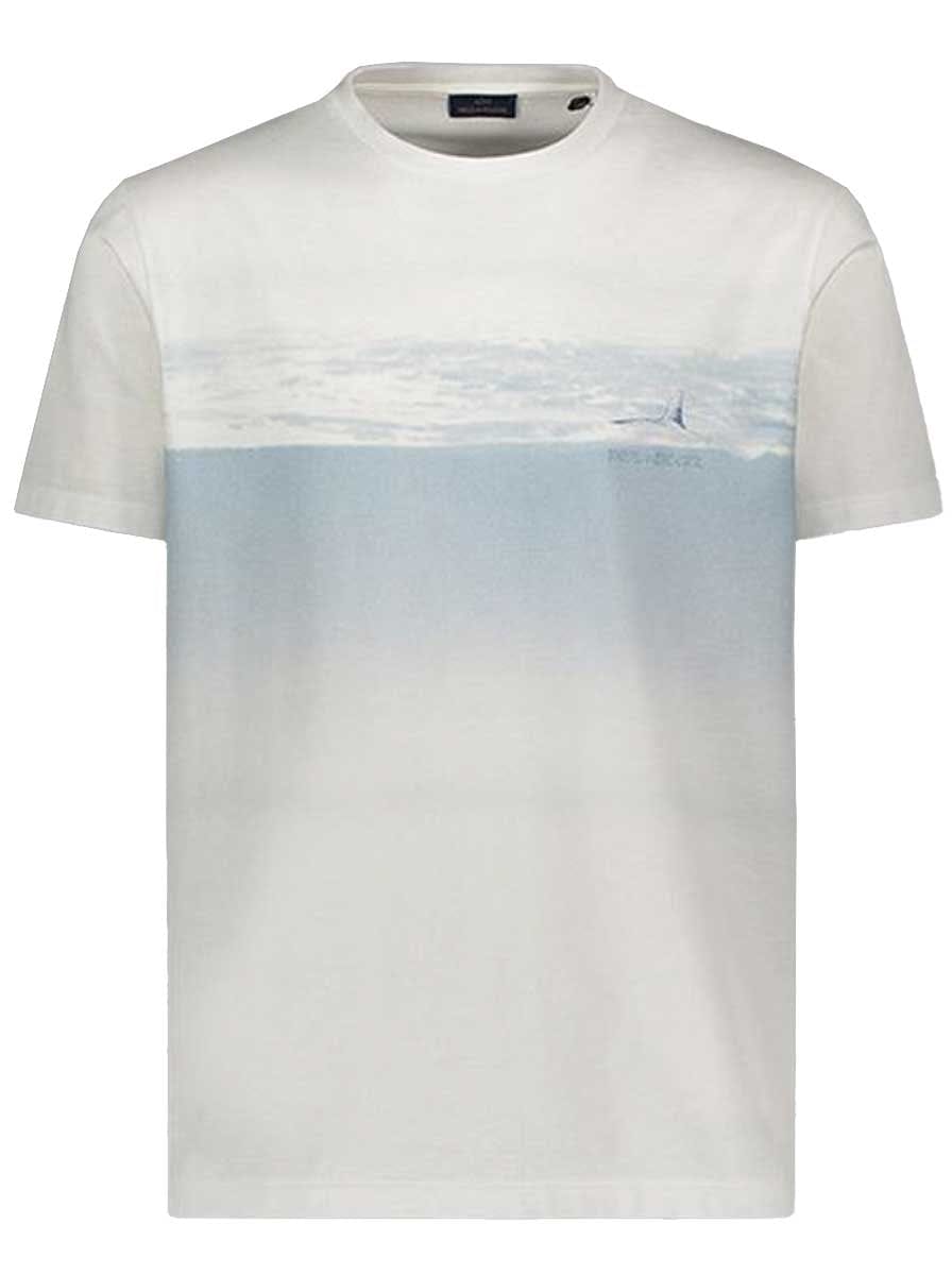 Paul & Shark Polo & T-Shirts Paul & Shark - Beach Print Cotton T-Shirt