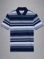 Paul & Shark Polo & T-Shirts Paul & Shark - Multi Stripe Fine Piqué Cotton Navy Polo