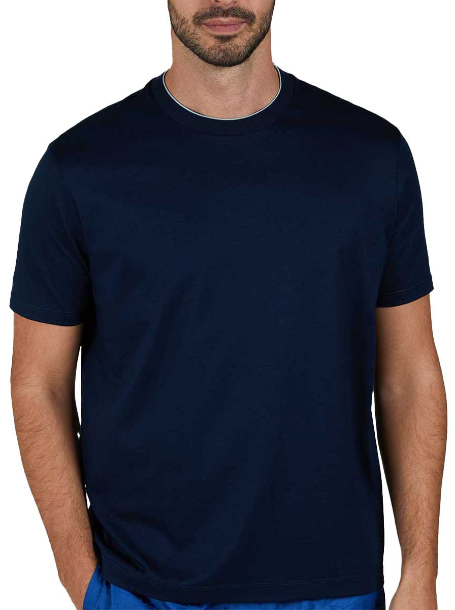 Paul & Shark Polo & T-Shirts Paul & Shark - X-Soft Cotton Jersey Navy T-Shirt