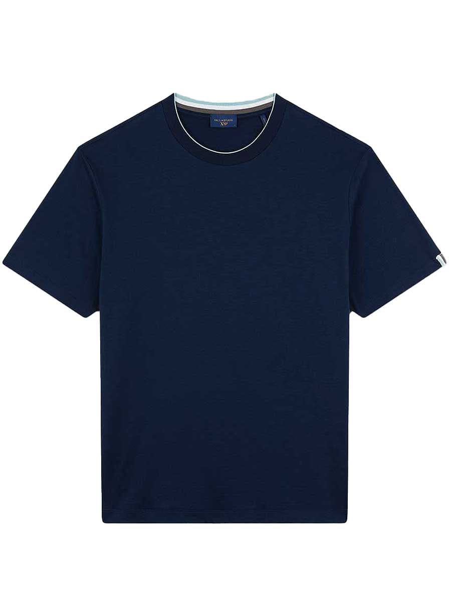 Paul & Shark Polo & T-Shirts Paul & Shark - X-Soft Cotton Jersey Navy T-Shirt