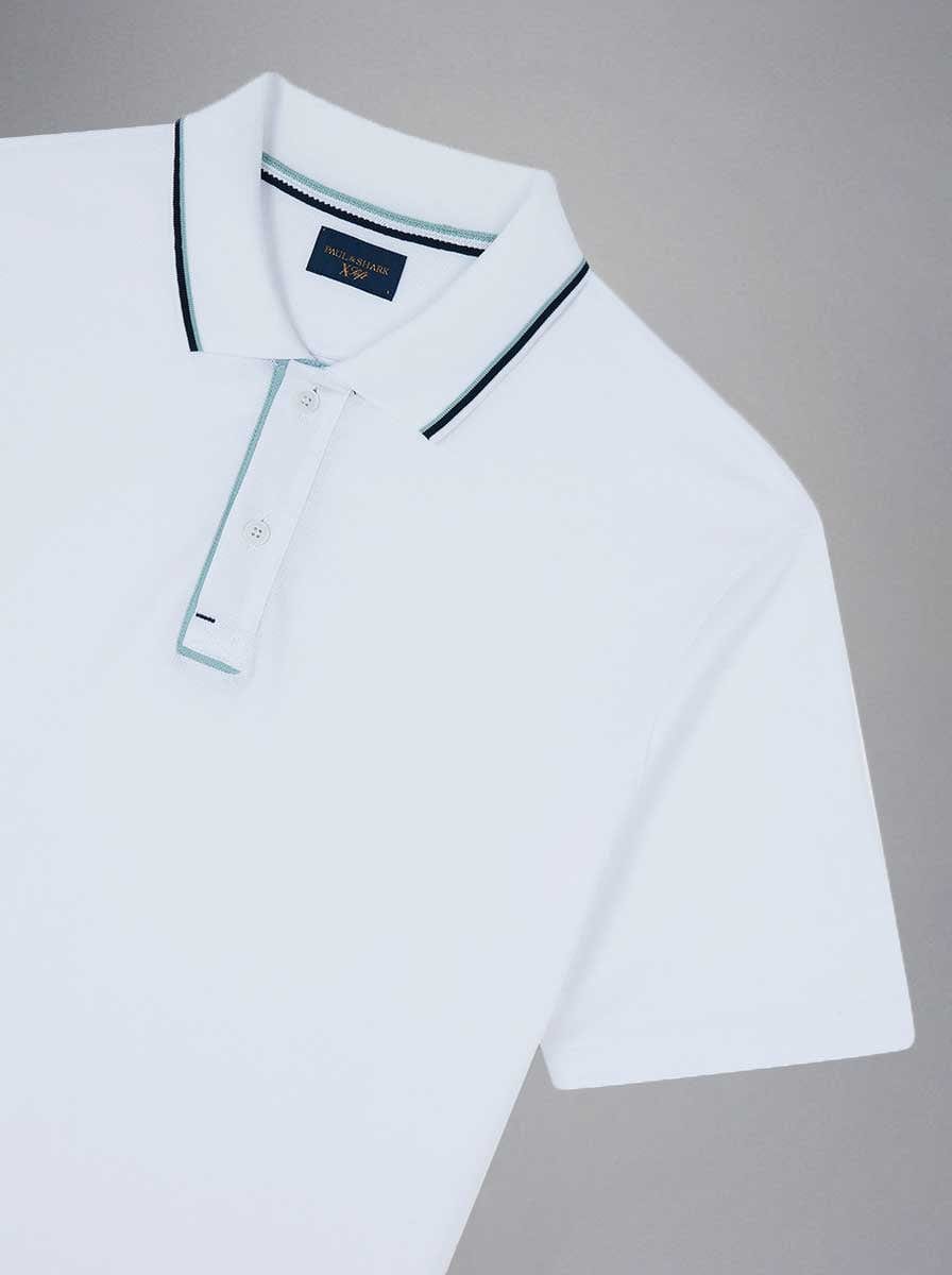 Paul & Shark Polo & T-Shirts Paul & Shark - Xsoft Piqué Cotton White Polo