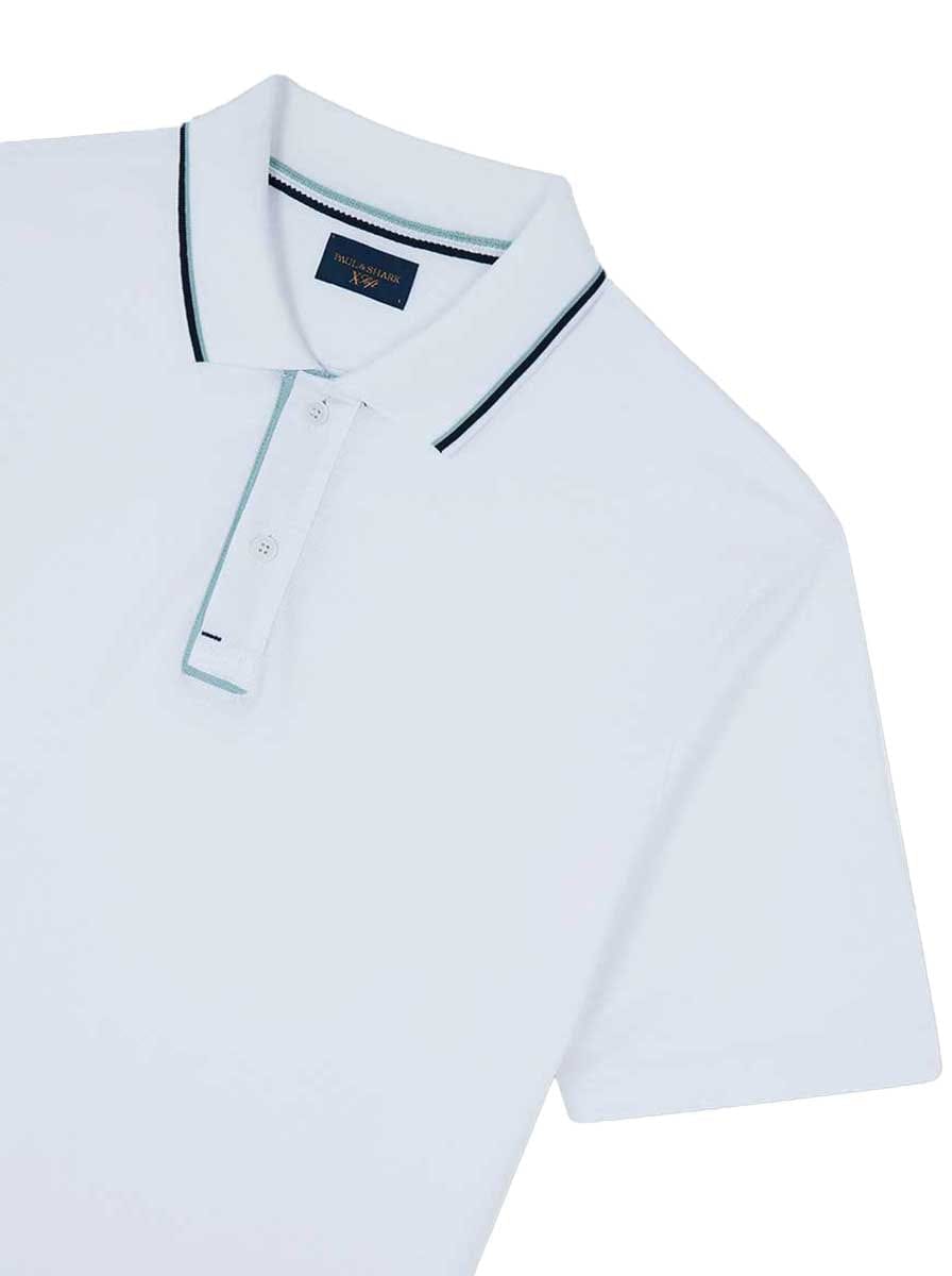 Paul & Shark Polo & T-Shirts Paul & Shark - Xsoft Piqué Cotton White Polo