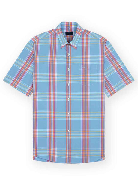 Paul & Shark Shirts Paul & Shark - Check Short Sleeve Soft Touch Shirt