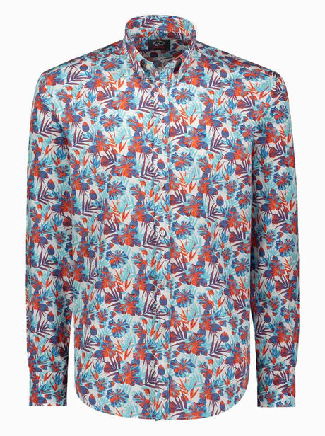 Paul & Shark Shirts Paul & Shark - Floral Print Button Down Shirt