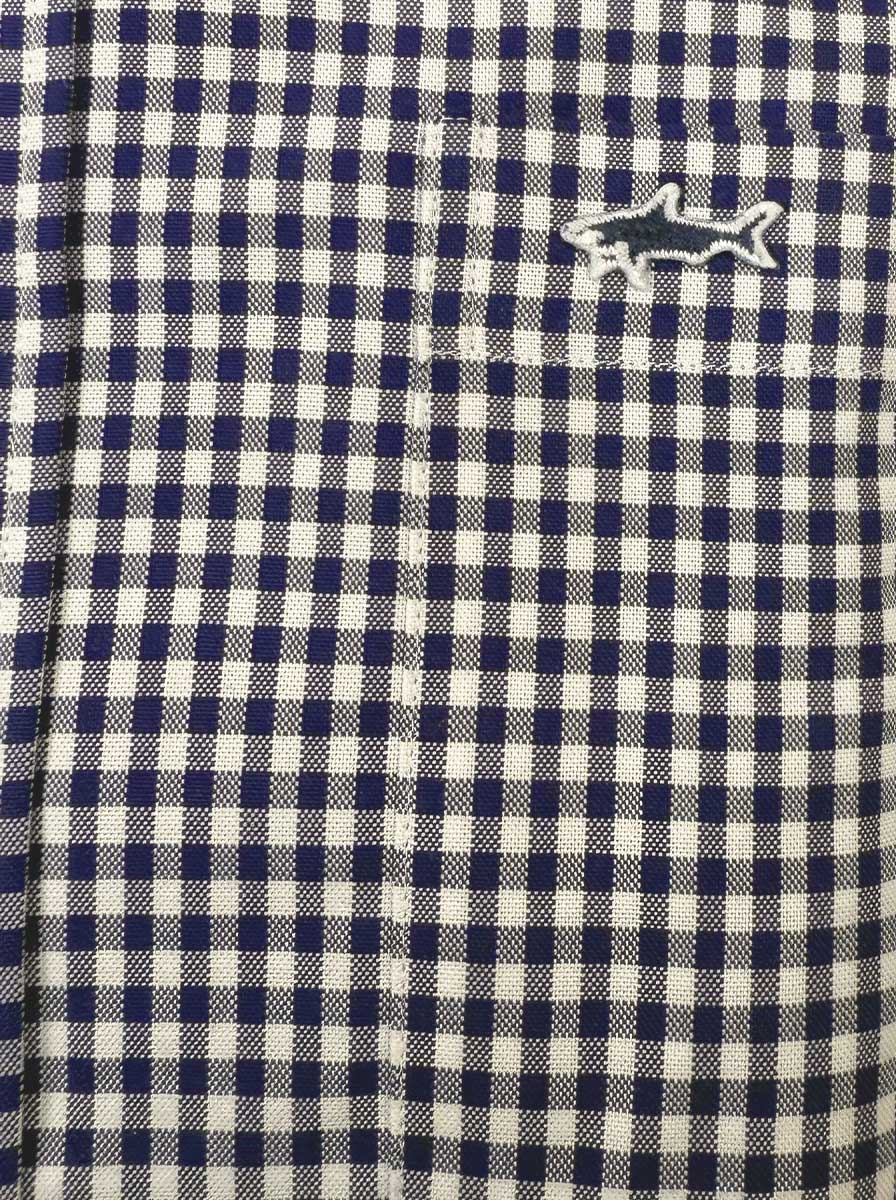 Paul & Shark Shirts Paul & Shark - Long Sleeve Shirt - Oxford Gingham Navy Button Down