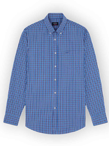 Paul & Shark Shirts Paul & Shark - Multi Check Cotton Button Down Shirt
