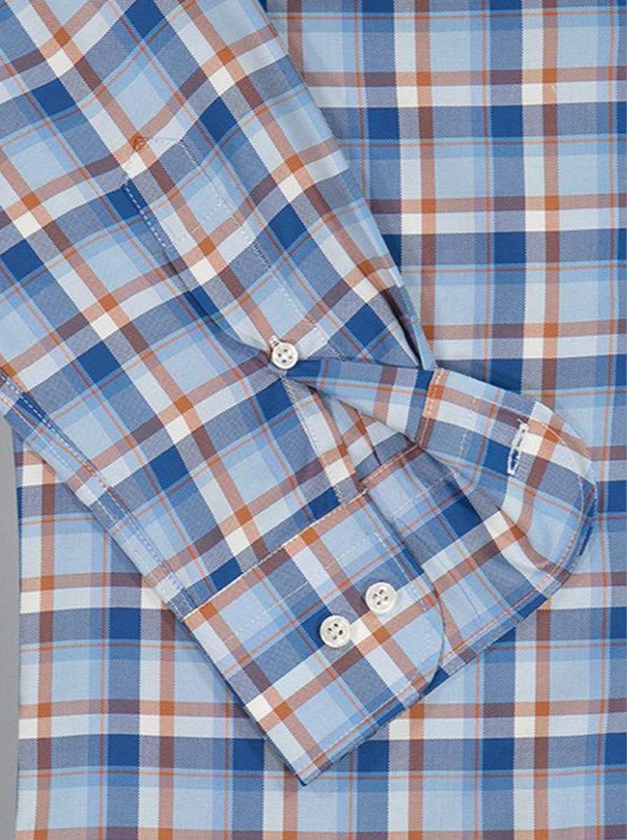 Paul & Shark Shirts Paul & Shark - Multi Check X-Soft Cotton Blue Shirt