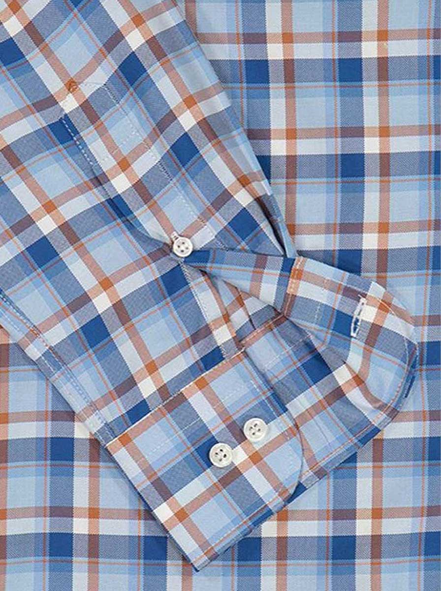 Paul & Shark Shirts Paul & Shark - Multi Check X-Soft Cotton Blue Shirt