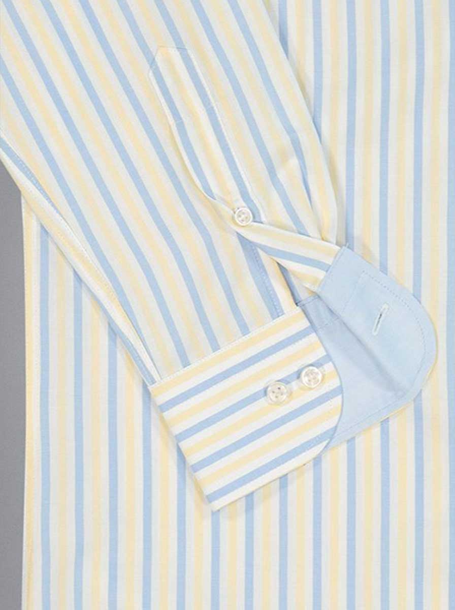 Paul & Shark Shirts Paul & Shark - Multi Stripe Cotton Yellow Shirt