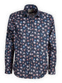 Poggianti Shirts Poggianti - Shirt - Dark Blue Floral Print