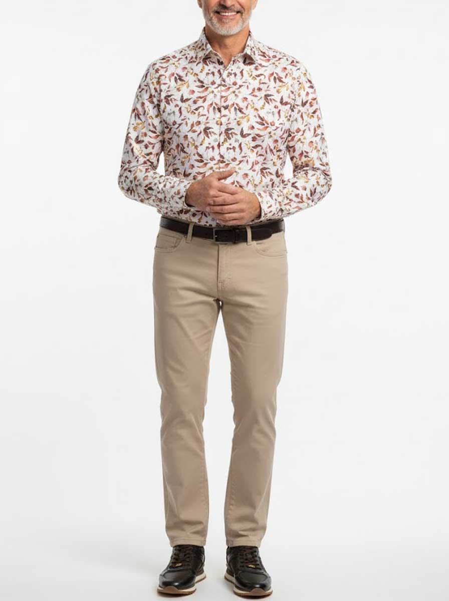 Poggianti Shirts Poggianti - Shirt - Off White Floral Print