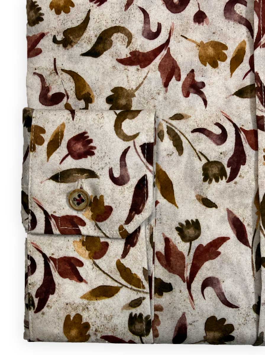 Poggianti Shirts Poggianti - Shirt - Off White Floral Print
