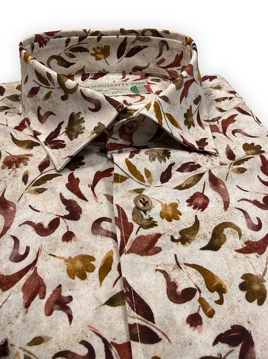 Poggianti Shirts Poggianti - Shirt - Off White Floral Print