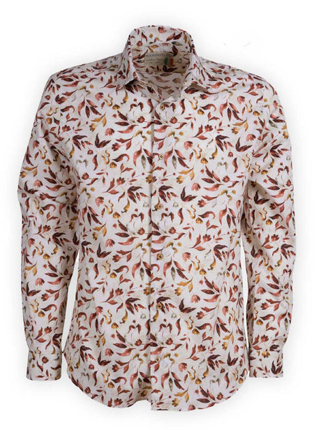 Poggianti Shirts Poggianti - Shirt - Off White Floral Print