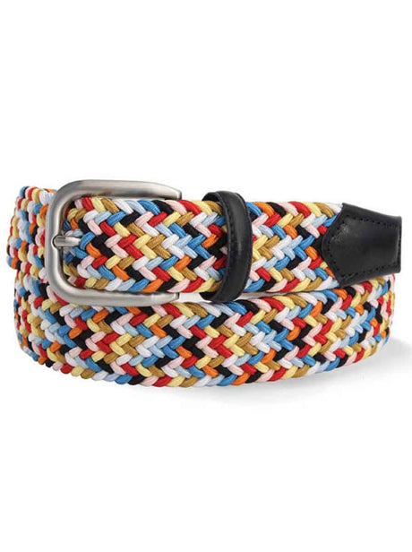 Robert Charles Belt Robert Charles - Woven Multi Coloured Belt