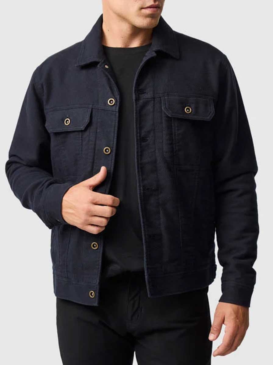 Rodd and Gunn Coats Rodd & Gunn - Greenbay Navy Trucker Jacket