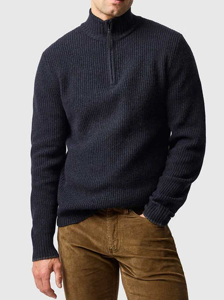 Rodd and Gunn Knitwear & Jumpers Rodd & Gunn - Knitwear - Robbies Road Midnight Sweater