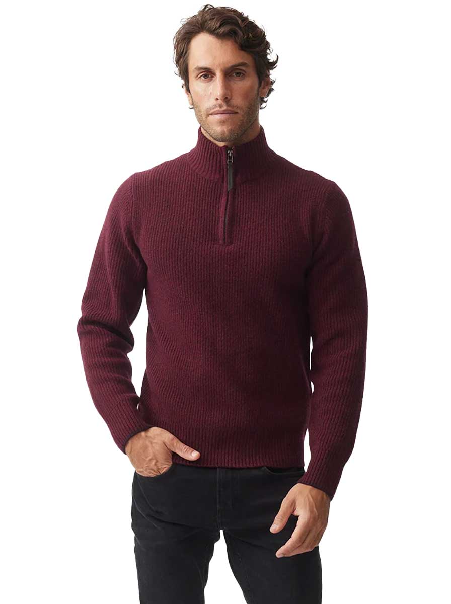 Rodd and Gunn Knitwear & Jumpers Rodd & Gunn - Robbies Road Sweater Berry