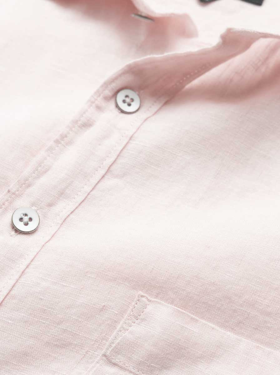 Rodd and Gunn Shirts Rodd & Gunn - Coromandel Sports Fit Linen Rose Water Shirt