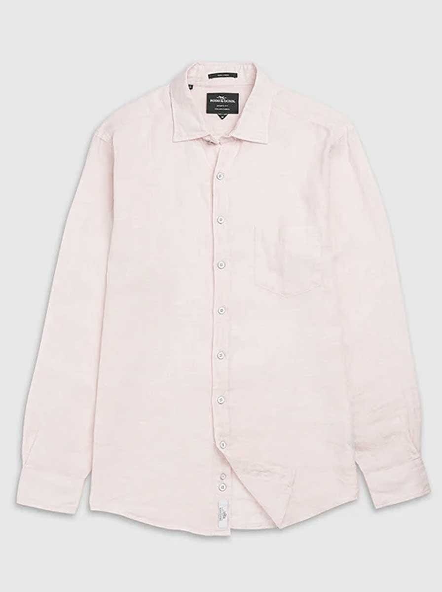 Rodd and Gunn Shirts Rodd & Gunn - Coromandel Sports Fit Linen Rose Water Shirt