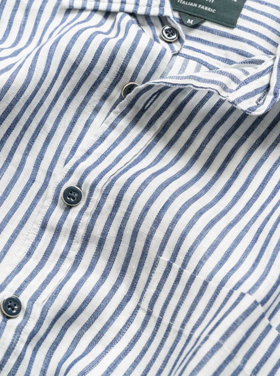 Rodd and Gunn Shirts Rodd & Gunn - Port Charles Sports Fit Deep Ocean Shirt