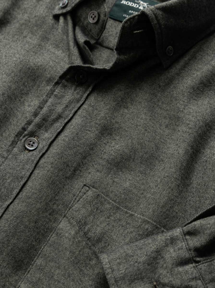 Rodd and Gunn Shirts Rodd & Gunn - Shirt - Barrhill Sports Fit Forest Flannel