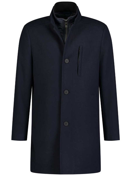 Roy Robson Coats Roy Robson - Outerwear - Navy Carcoat w/ Removable Gilet Insert