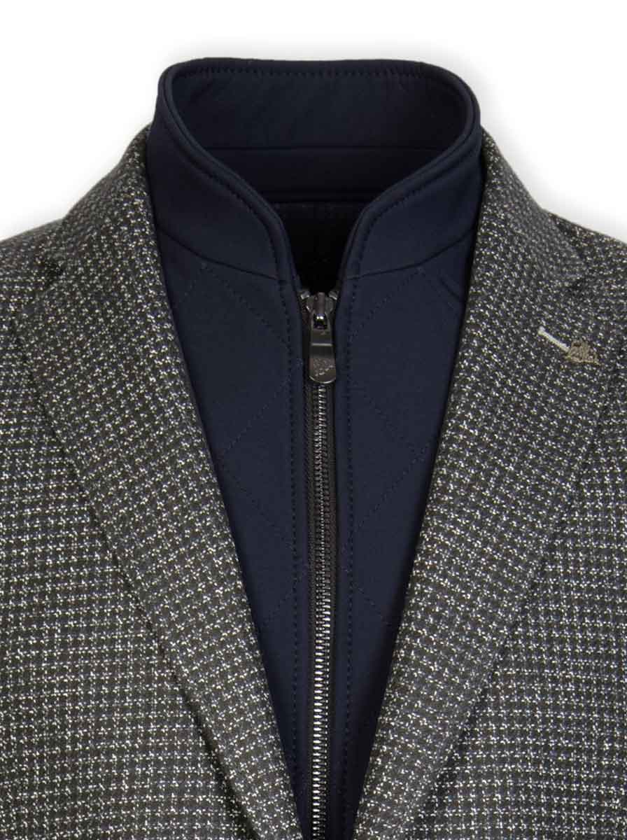 Roy Robson Jacket/Blazer Roy Robson - Puppy Tooth Check Blazer w/ Removable Gilet Insert 223