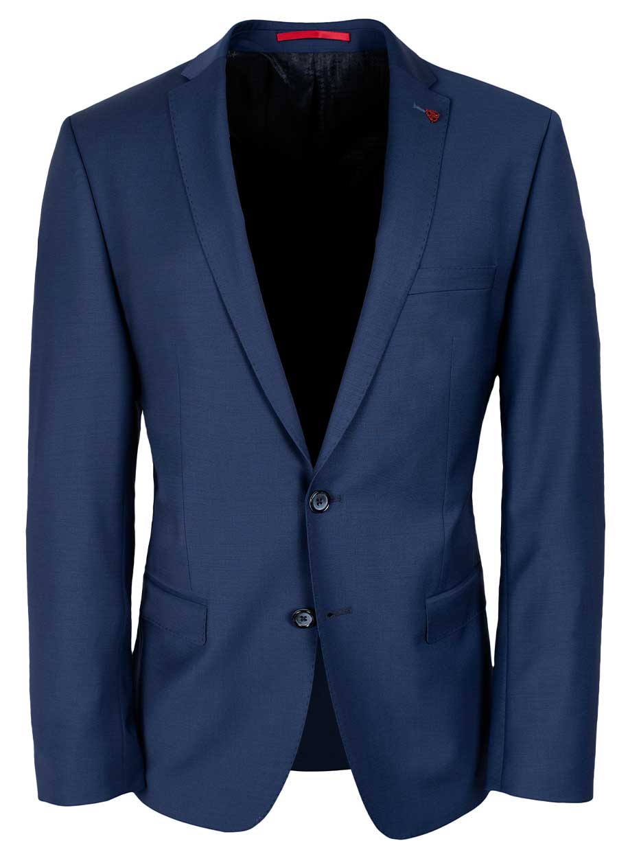 Roy Robson Suits Roy Robson - Suit Jacket - Blue Wool Stretch