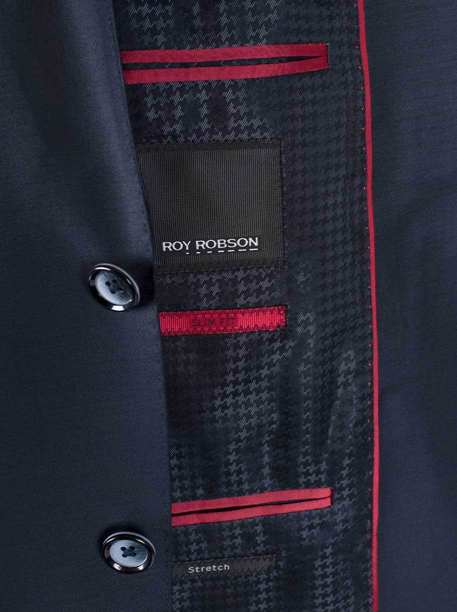 Roy Robson Suits Roy Robson - Suit Jacket - Navy Wool Stretch