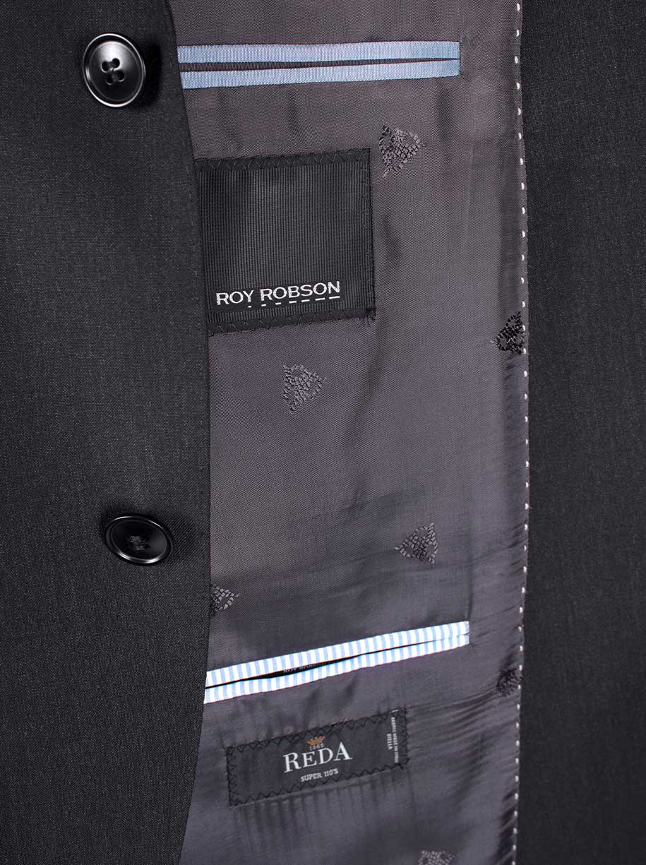 Roy Robson Suits Roy Robson - Suit Jacket - Super 110's Charcoal Wool