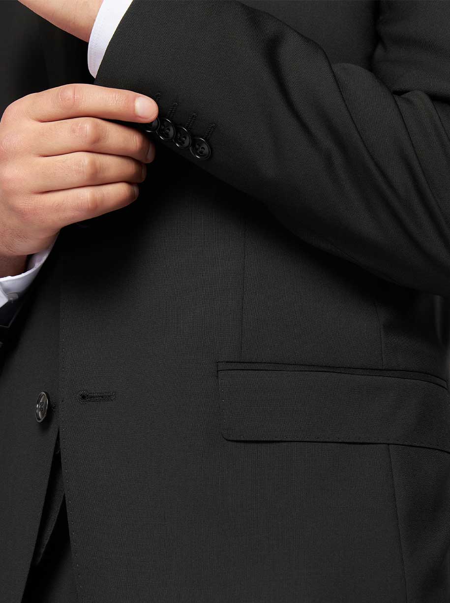 Roy Robson Suits Roy Robson - Super 110's Black Wool Suit