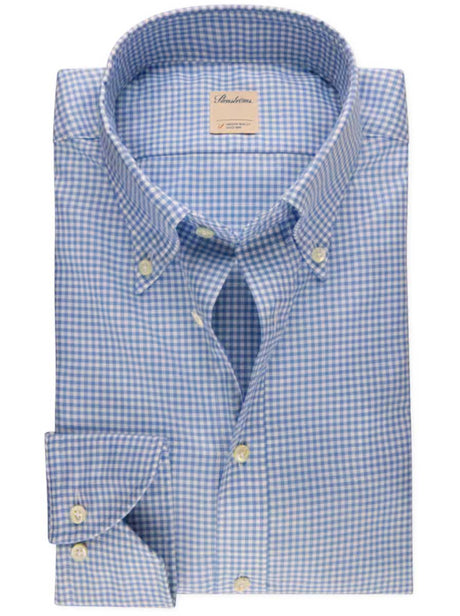 Stenströms Shirts Stenströms - Blue Check Oxford Shirt
