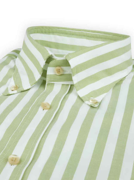 Stenströms Shirts Stenströms - Fitted Body Button Down Striped Oxford Shirt